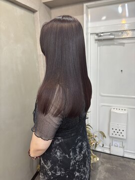 ファビ 渋谷(Fab) くびれヘア/暗めカラー/アプリコットオレンジ/縮毛矯正