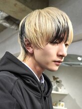 アドネ プライム(adne prime) メンズマッシュウルフ/ブリーチカラー/デザインカラー