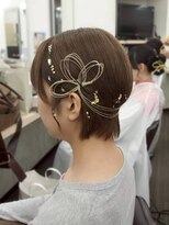 美容室 びゃんびゃん 社店&nbsp;ショート/アレンジスタイル/結婚式お呼ばれスタイル/成人式