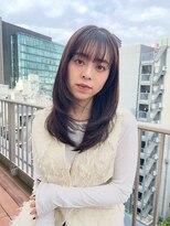 ディフィーノ 赤坂(DIFINO)&nbsp;レイヤーカット/ミディアム/くびれ/透明感グレージュ