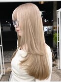【レイヤーカット】韓国ヘア顔まわりカットロングレイヤー堀江