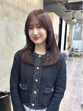 バド(bado) ラベンダーピンク/透明感カラー／レイヤーカット／髪質改善/本町