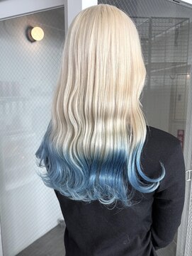 カシェル(cashel) エンドカラー/ペールブルー