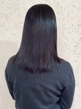 プリモ ココ 鍋島店(Primo coco.) 髪質改善 酸性ストレート 透明感カラー アッシュブラウン 艶髪