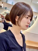 シー バイ ロンド 新宿(Sea by Lond)&nbsp;【福島】ラテブラウン耳かけくびれミニボブ新宿