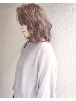 ヘアーアンドアトリエ マール(Hair&Atelier Marl)&nbsp;【Marlお客様スタイル】セピアグレージュの抜け感セミディ