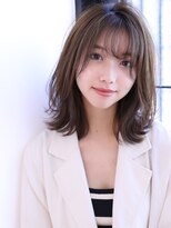 ノンダメージサロン ステラバイボヌール(Stella by Bonheur)&nbsp;アッシュベージュのエアリーミディアム