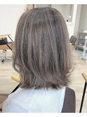 【VERBENA】切りっぱレイヤーボブ × パールベージュ