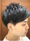 ゆるふわ/マッシュショート/ツーブロック/束感/骨格補正/スーツ