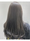 【 土田真帆 】透明感!透けるアッシュグレー