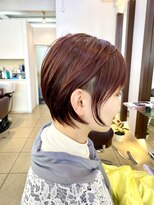 ヘアアーク(HAIR arc) ベリーピンク#ツーブロックショート#ニュアンスカラー#奏の杜