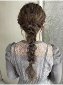 【Legami 宇野】結婚式お呼ばれ編みおろしヘアセット