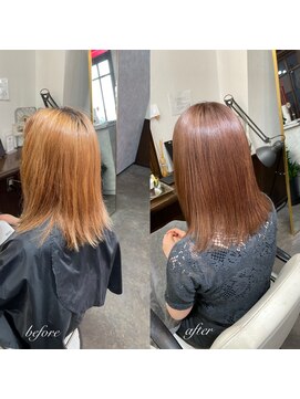 ムーブ(Moob) 透明感あふれる華やかな印象のピンクベージュカラー【別府】