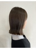 インナーカラー/切りっぱなし/マットグレージュ