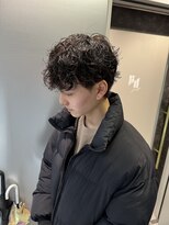 ゼスト リル 新宿(ZEST lill)&nbsp;シャドウパーマ 無造作パーマ テテ風 新宿