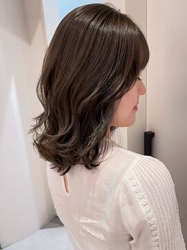 コルソ バイ ケーツー(CORSO by k-two) ゆるふわミディアム/透明感カラー/カーキブラウン