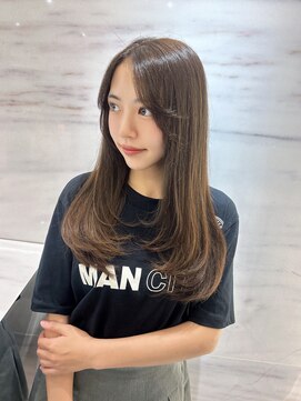 エヌ 大阪梅田店(enu) レイヤーカット/透明感カラー/髪質改善/韓国風/梅田/大阪