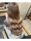 ○プルエクステで巻き髪ロング