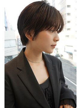 ヤイエ 青山店(yiye) ハンサムショートボブ前髪くびれショートボブ前下がりショート