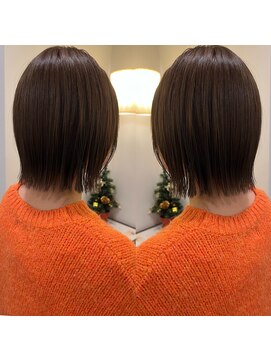 リコ ヘアアンドリラクゼーション 名駅店(LICO HAIR＆RELAXATION) 【髪質改善】切りっぱなし顔周りレイヤーボブbyハルキ