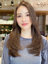 グランド(GRAND)&nbsp;ロングレイヤー/顔まわりレイヤー/まろやかベージュ【古岡】