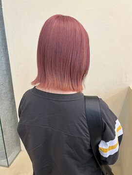 スニュウ(snuw) 【snuw_ayano】ピンクベージュ/ピンクカラー/ボブ