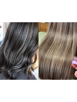 「根本の白髪の伸びがすぐに気になる」「透明感は欲しい」「白髪染めをやめていきたい」そんな方におすすめ