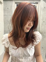 キーチェ 梅田中崎町(keych)&nbsp;レイヤーカット/髪質改善/オリーブベージュ/前髪カット