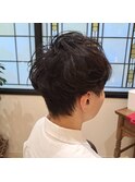 ディスコネ癖毛ショート
