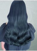 20代30代大人美人小顔Wカラー韓国ヘアブルーブラック