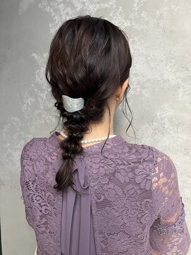 コトナ(kotona) 編み下ろしヘアセット結婚式ヘアセット三つ編みヘアセット結婚式