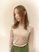チクロヘアー(Ticro hair)&nbsp;@nkkn15 ハイトーンベージュ×姫レイヤー