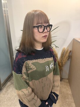 ラニヘアサロン(lani hair salon) ミルクティー×ブラック/デザインカラー/裾カラー/エンドカラー/