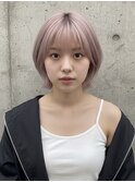 レイヤーボブヘアカラーバレイヤージュ50代くるみちゃんヘア