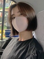 ナループロア ルームー(Nalu pu loa ROOMOO)&nbsp;クールに見えるタッセルボブ☆韓国ボブ/韓国ヘア/ショートボブ