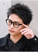 原宿短髪スパイキーショートツイストスパイラルパーマ刈り上げ