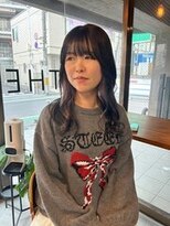 ザ シーワークス ときわ台店(THE Cworks)&nbsp;インナーカラー/フェイスフレーミング/ラベンダー／ブラック