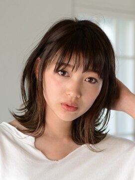 アース コアフュールボーテ 長野駅前店(EARTH coiffure beaute) 外ハネグレージュセミディ