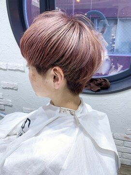 アグラン 梅田本店(a Gland) かすれピンク×刈り上げショート　a Gland梅田本店