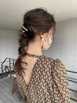 リバレッジ 広尾(Leverage) 結婚式ヘアアレンジ 編み下ろし編