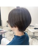 松山市/20代/30代/40代/くすみカラーがかわいいハンサムショート