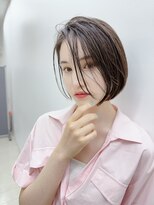 ファンナギンザ(FaNNa ginza)  20代30代40代　シースルーミニボブは前髪カットが重要［銀座］