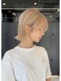ハルキミナトジャパン センダイ(HARUKI MINATO japan SENDAI) 前髪長めのハイトーンボブ