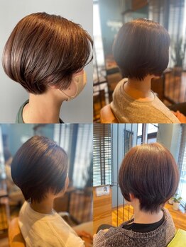 モザミグランディール(MOZAMI Grandir)の写真/秋を彩る大人可愛いマッシュショートはお任せ下さい♪丸みを残したカジュアル仕上げで洒落感UP!