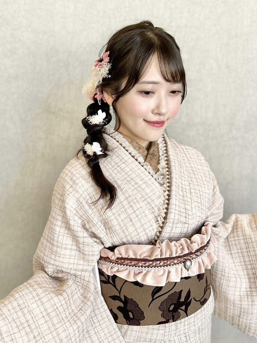 レトロプレミアム着物レンタル＋ヘアセット：L191946037｜バサラ