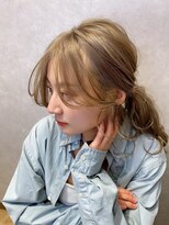 リープアルケー ヘアアンドヘッドスパ 錦糸町北口店(leap arche Hair&head spa) 大人かわいい/レイヤーロング/グレーベージュ/前髪パーマ/錦糸町