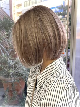 ルートエイチ 市川(Root H) イメチェンハッシュカット似合わせカットレッドブラウン市川