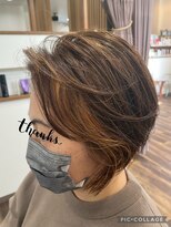 ヘアーデザインスペース リプル(hair design space Ripple) 30代・40代インナーカラーボブ