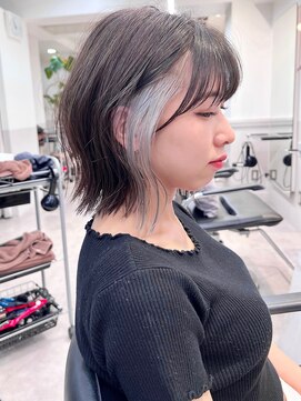 グラフ 日本橋(GRAFF) 結べるボブイヤリングカラーボブインナーカラー