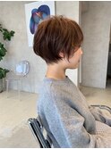 メリハリの効いたショートスタイル